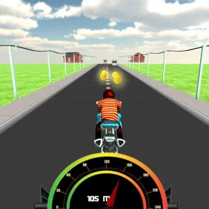 Bike Rider Highway